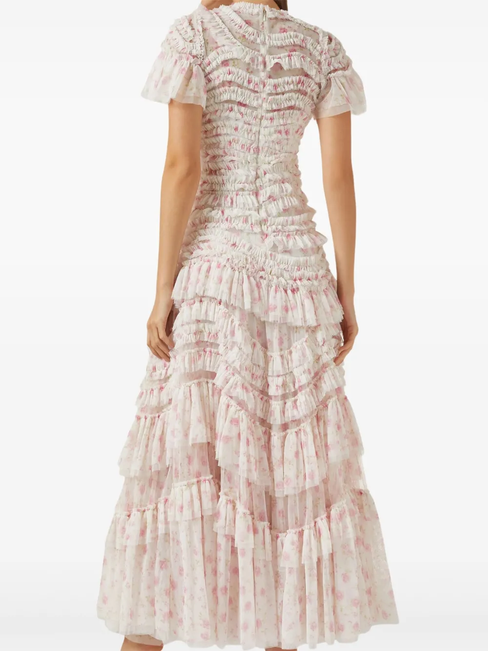 Needle & Thread Rose Ditsy avondjurk Roze