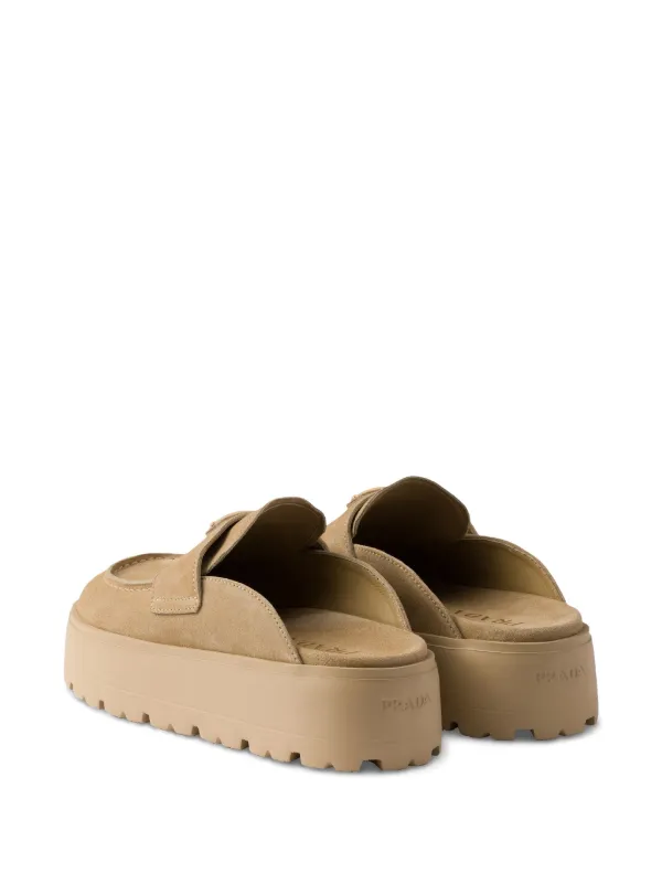 Prada Platform slip-on Mules | Neutrals | FARFETCH