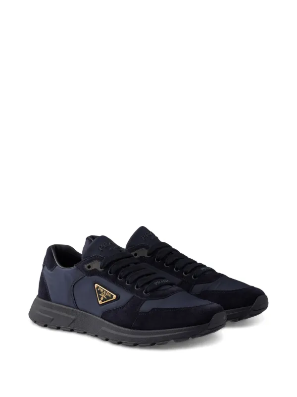 【関税&送料込】Prada Prax 01 Sneakers In Nappa Prada Prax 01 suede-panelled Sneakers | Blue | FARFETCH