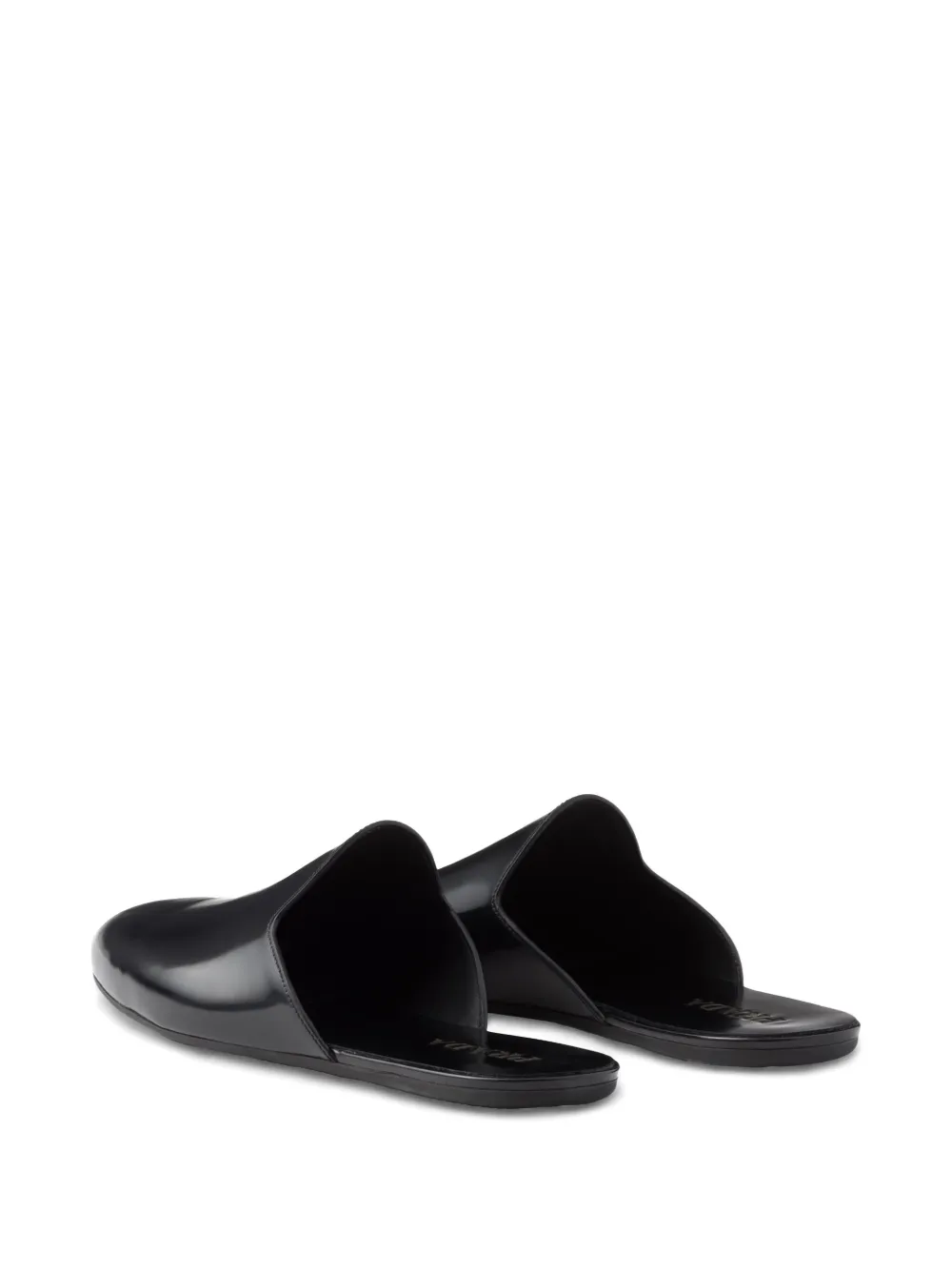 Prada open-back slippers Black