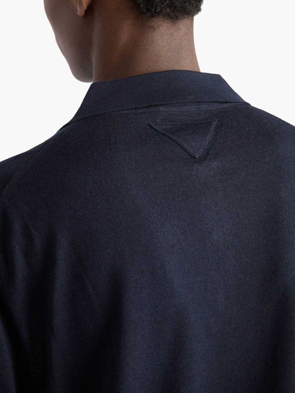 Prada Gebreid poloshirt Blauw