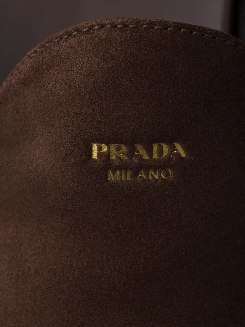 Prada Suède slippers Bruin