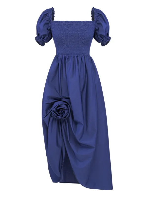 Sleeper Belle off-shoulder Smocked Dress | Blue | FARFETCH