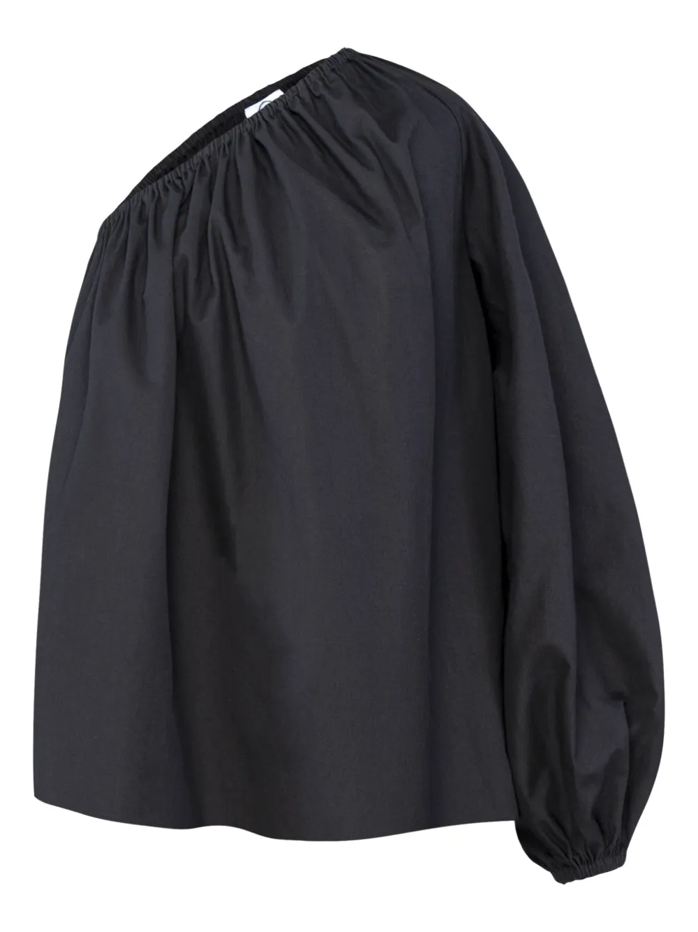 Shop Sleeper One-shoulder Blouse In Schwarz