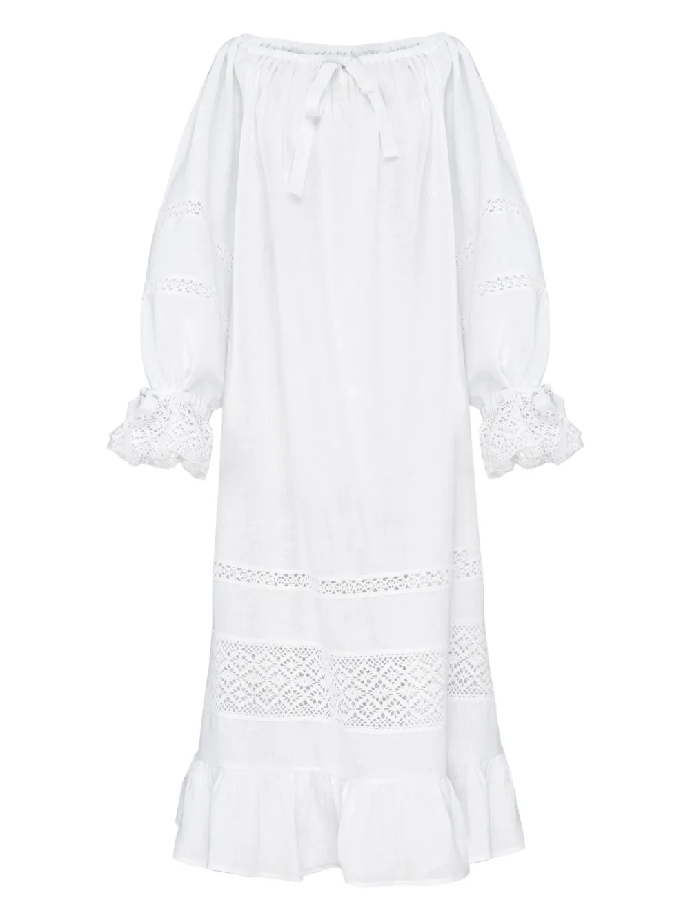 Sleeper Romantica Dress In White