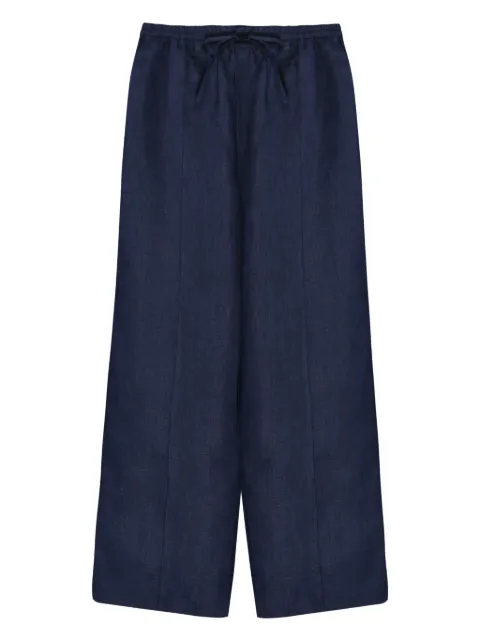 Sleeper pantalones satinados con cordones en la pretina