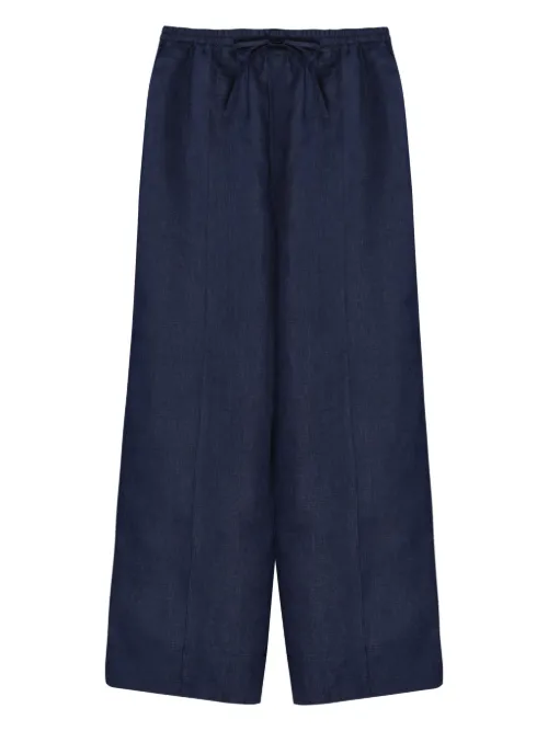 Pantalon satiné à lien de resserrage - Sleeper - Modalova