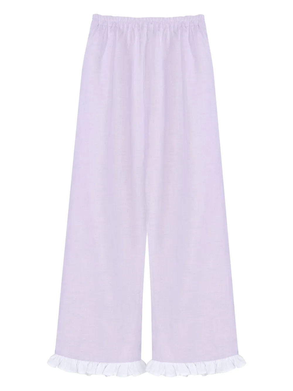 Sleeper organic linen straight-leg trousers - Viola