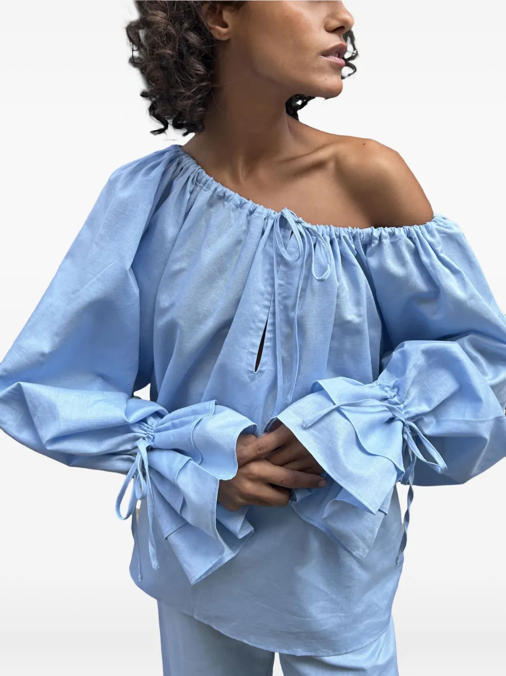 Sleeper Cha-Cha lounge blouse Blauw