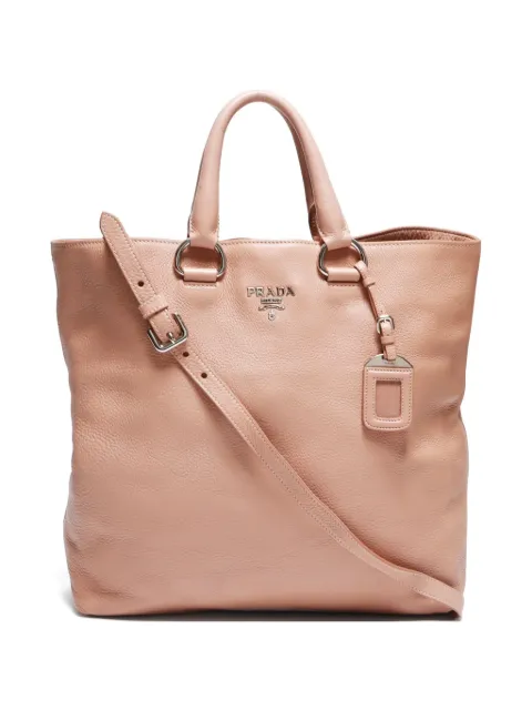 Prada Pre-Owned 2000-2020 logo-lettering two-way handbag