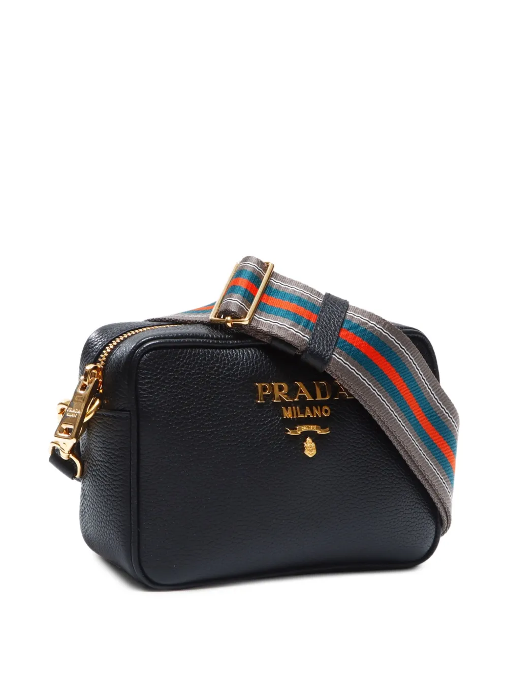 prada バッグ Prada Black Tessuto Nylon Triangle Logo Drawstring Bucket Bag