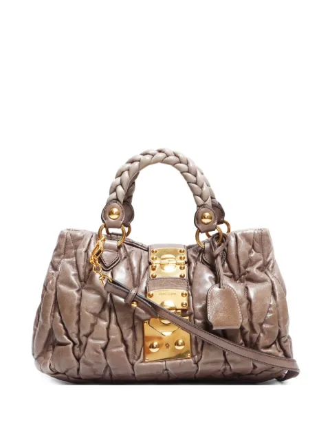 Miu Miu Pre-Owned 2000-2020 matelassé two-way handbag