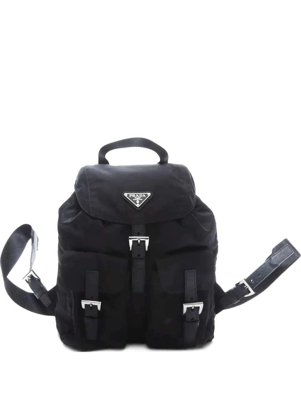 Prada Pre-Owned mochila con logo triangular 2000-2020 | negro | Image 1