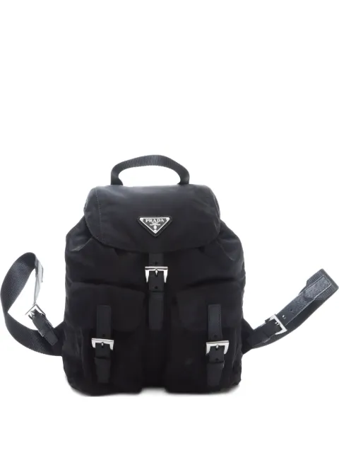 Prada Pre-Owned 2000-2020 triangle-logo backpack