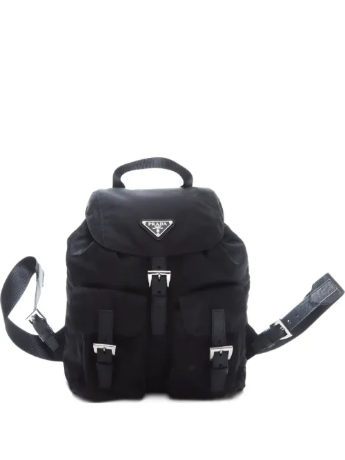 Sac à dos à logo triangulaire (années 2000-2020) - Prada Pre-Owned - Modalova