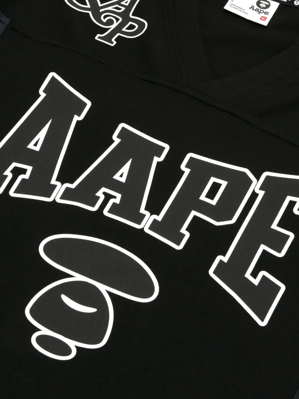 AAPE BY *A BATHING APE T-shirt met logoprint Zwart
