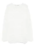 Comme Des Garçons knitted blouse - White