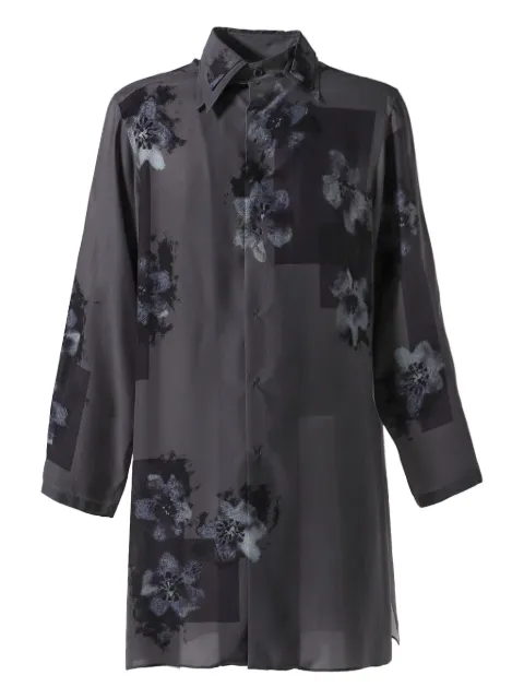 Yohji Yamamoto قميص بطبعة زهور