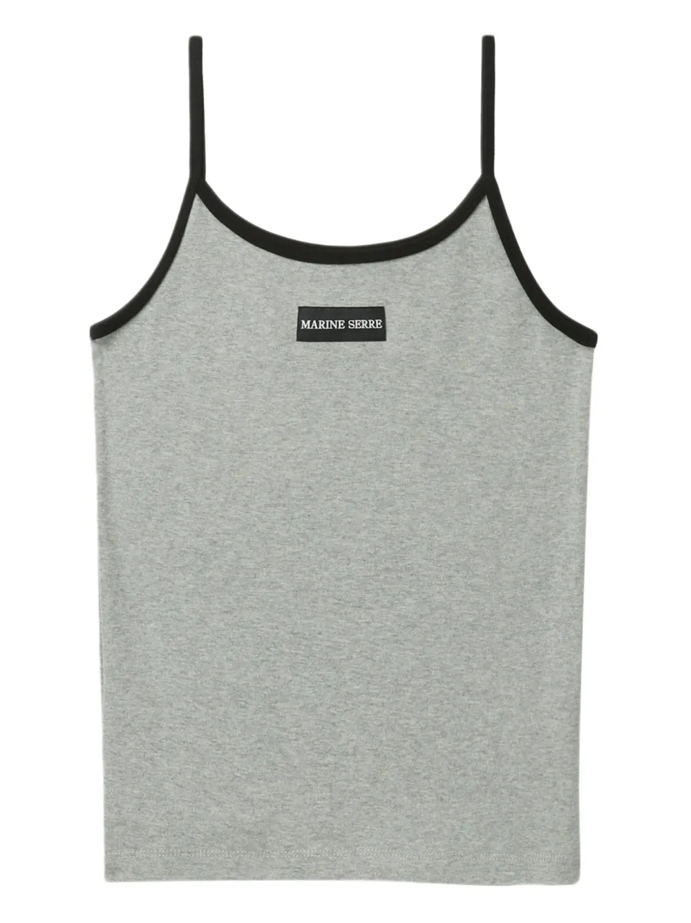 Marine Serre Cotton Tank Top | Grey | FARFETCH SG