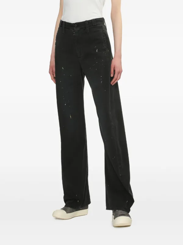 MM6 Maison Margiela ペイント ジーンズ | ブラック | FARFETCH JP