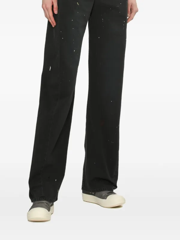 MM6 MAISON MARGIELA☆ストレートジーンズ ブラック MM6 Maison Margiela ペイント ジーンズ | ブラック | FARFETCH JP