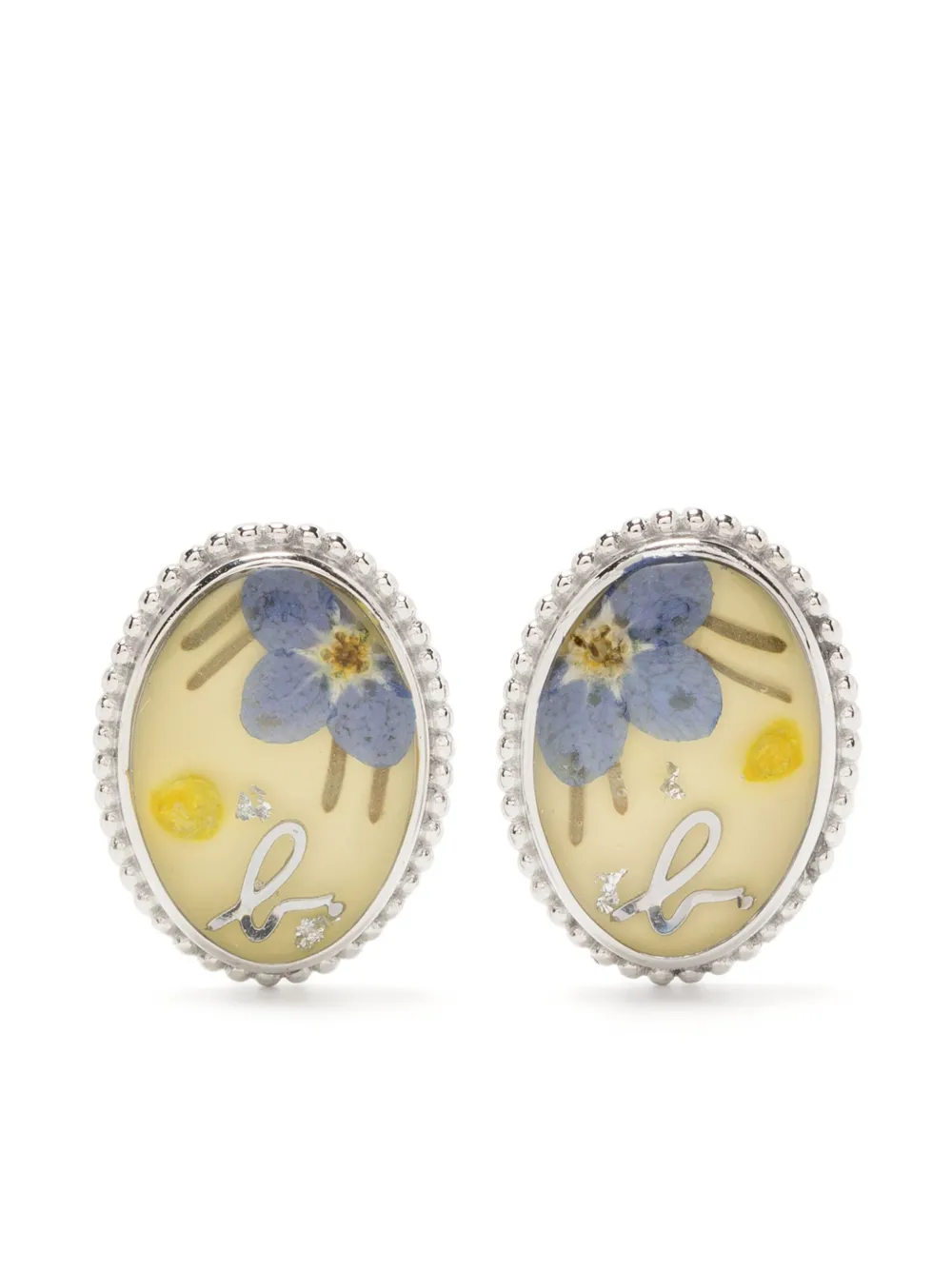 agnès b.  Garden of dreams oval stud | Silver | Image 1