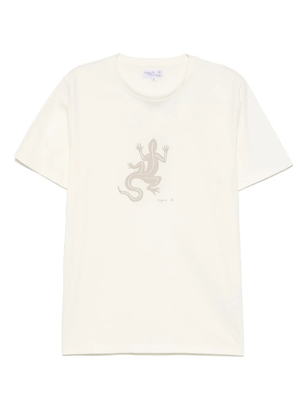 agnès b.  playera con estampado de lagarto | neutro | Image 1