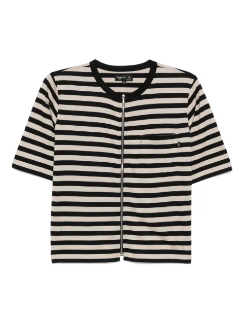 agnès b.  Brando zipped T-shirt