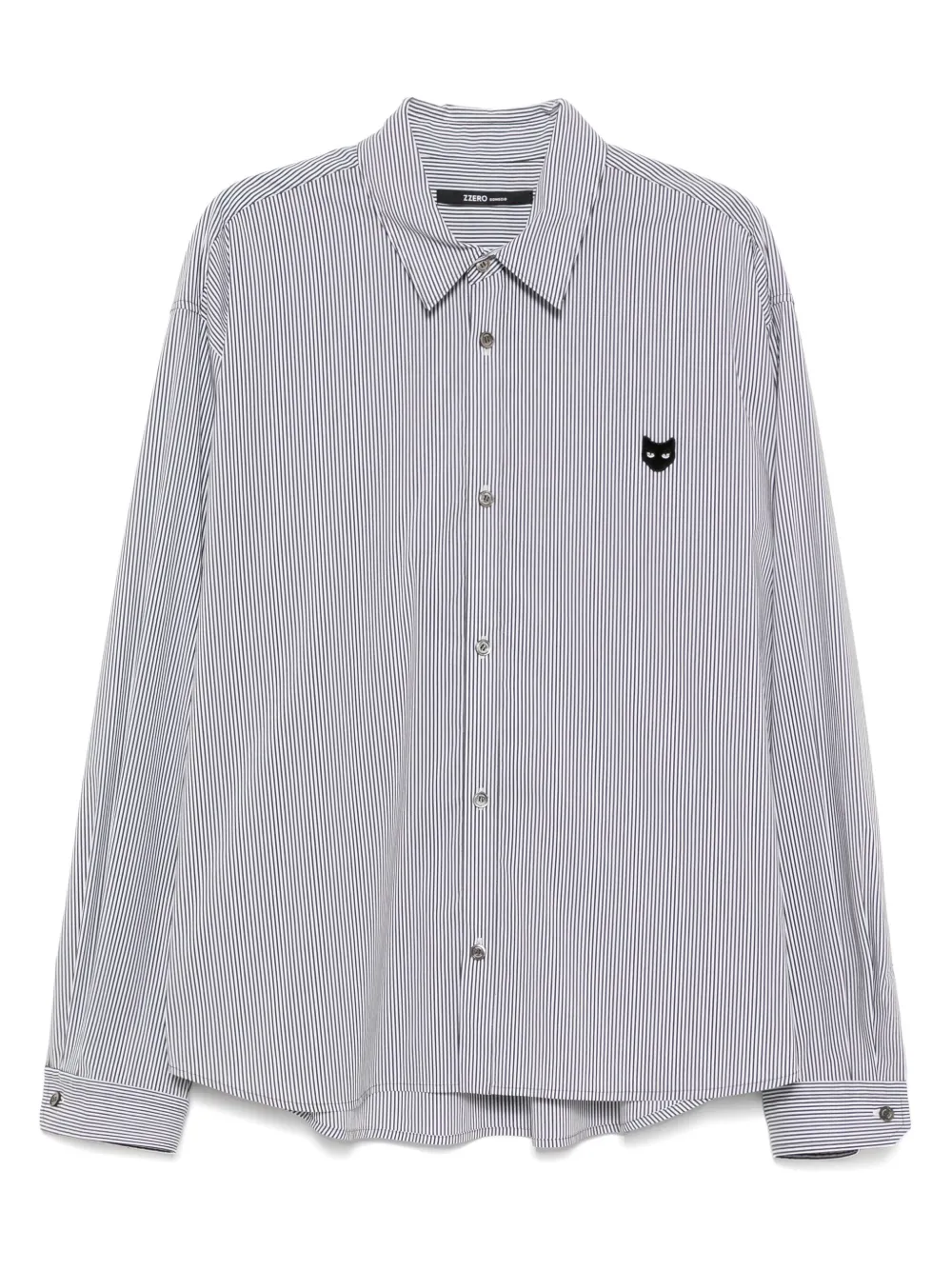 ZZERO BY SONGZIO curved-cut cropped shirt | White | Image 1