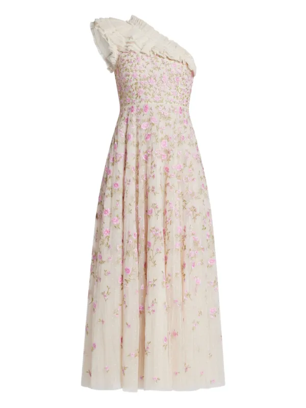 needle and thread bridesmaid dresses Celestia Ribbon Bodice Ankle Gown