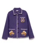 BODE bronco applique jacket - Purple