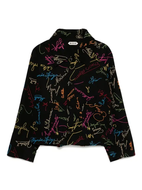 BODE signature scrawl jacket