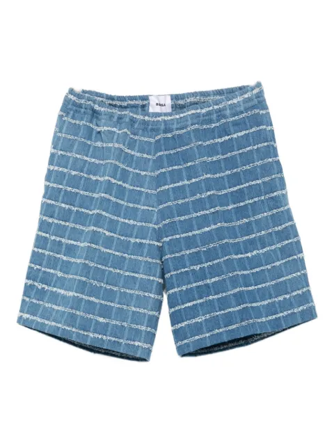 Bonsai short en jean à carreaux