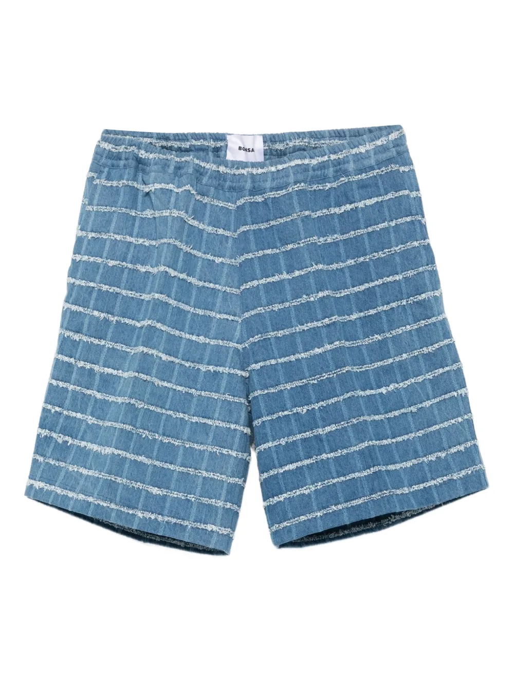 Bonsai Denim shorts met vlakken Blauw