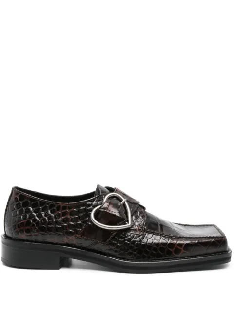 Martine Rose square-toe buckle loafers