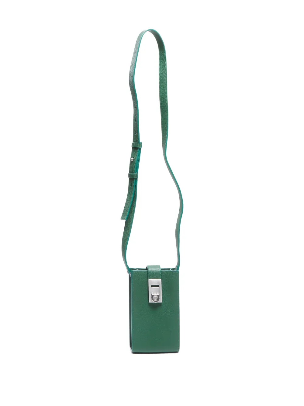 Pre-owned Ferragamo 2010-2020 Gancini Cross Body Bag In Green