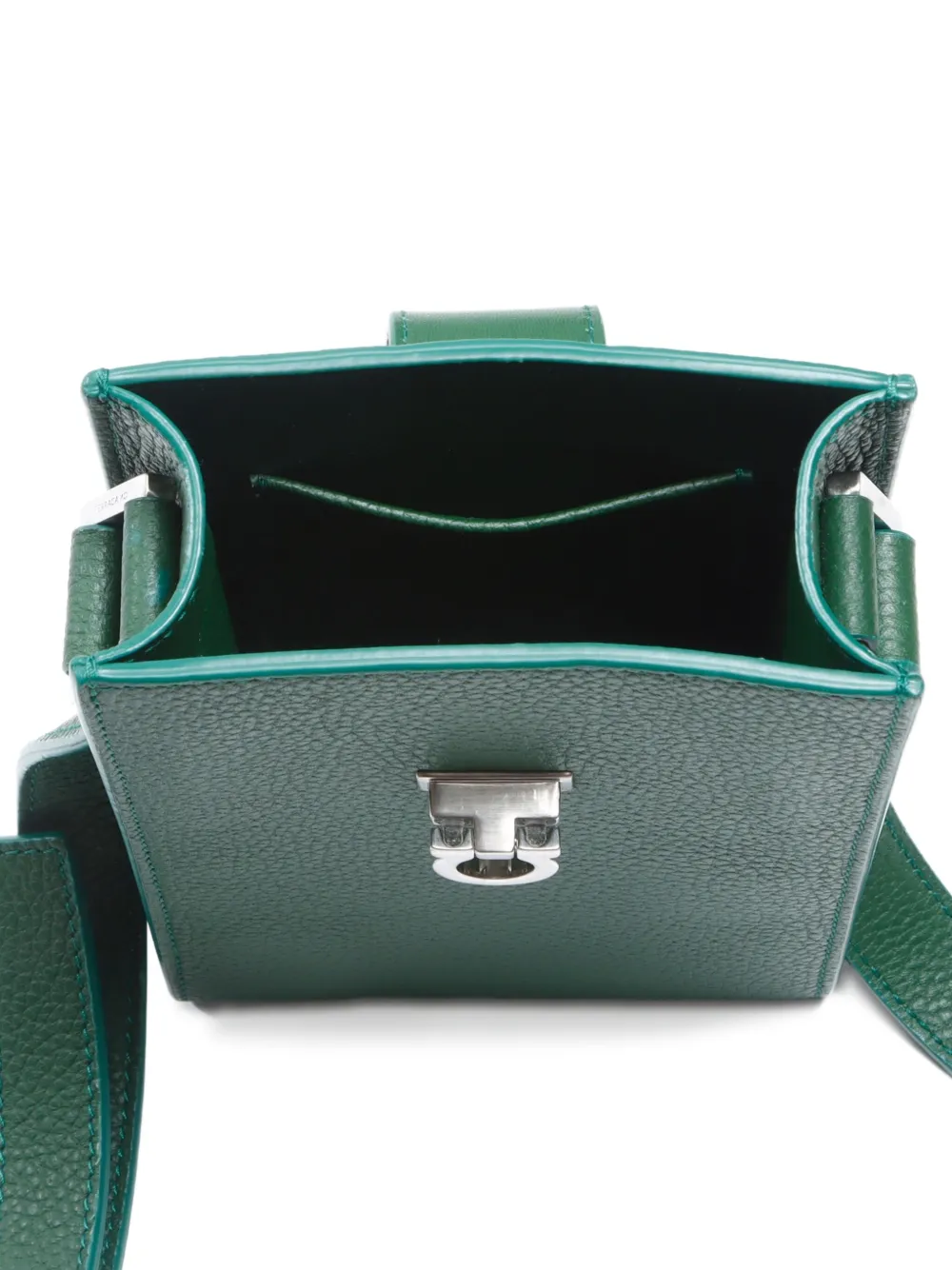 Pre-owned Ferragamo 2010-2020 Gancini Cross Body Bag In Green