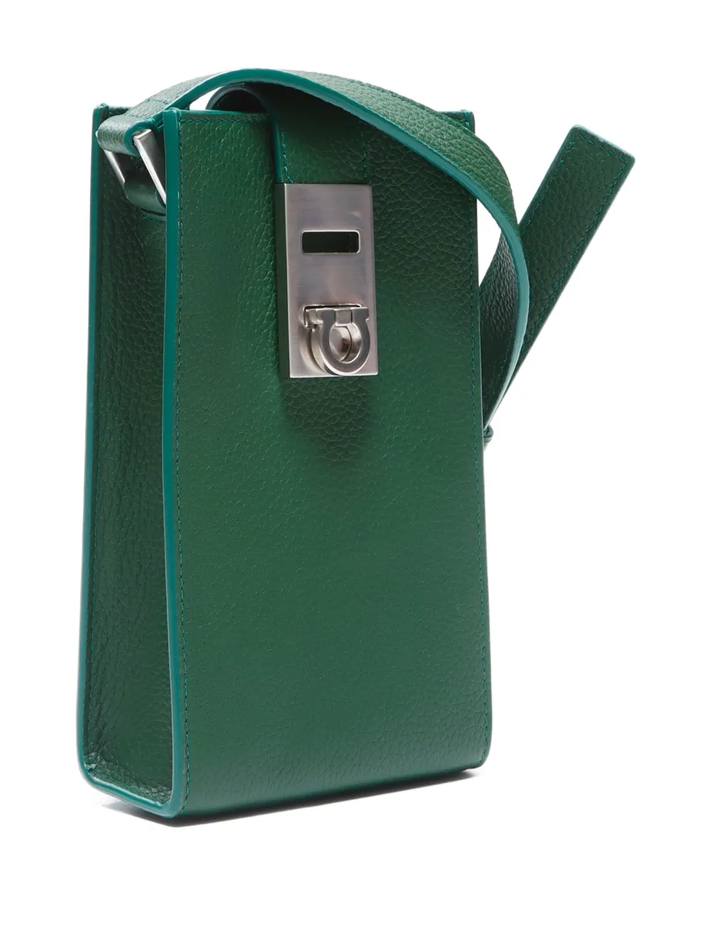 Pre-owned Ferragamo 2010-2020 Gancini Cross Body Bag In Green