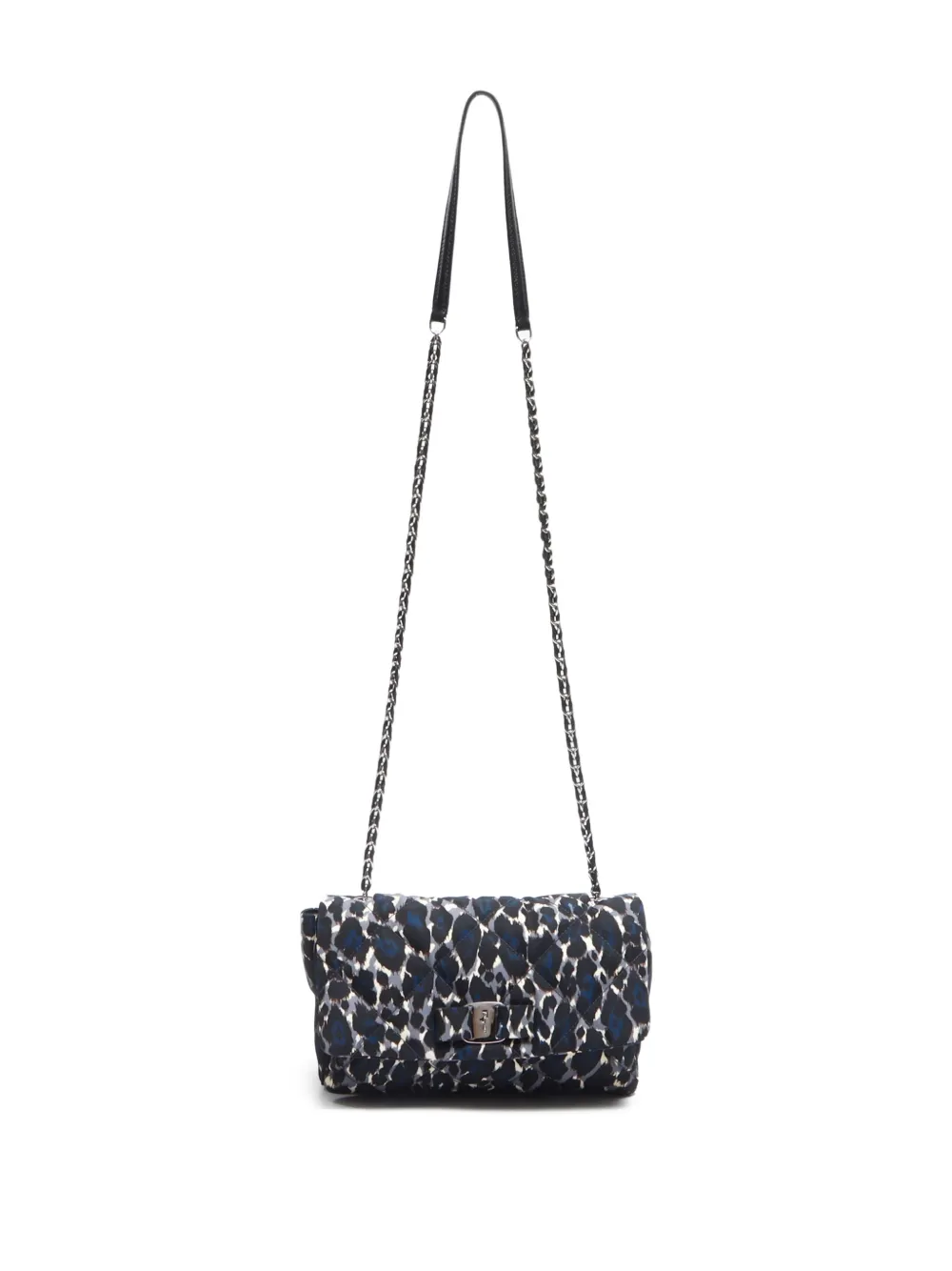 Pre-owned Ferragamo 2000-2020 Vara Shoulder Bag In Blue