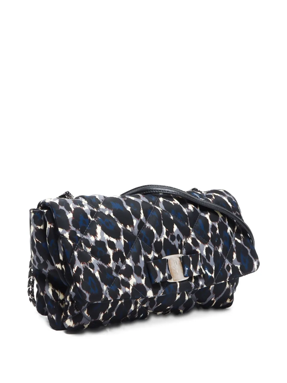 Pre-owned Ferragamo 2000-2020 Vara Shoulder Bag In Blue