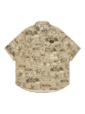 AAPE BY *A BATHING APE® logo-embroidered shirt - Neutrals