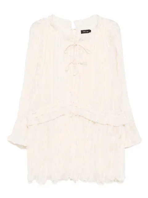 tout a coup ruffle-detail midi dress