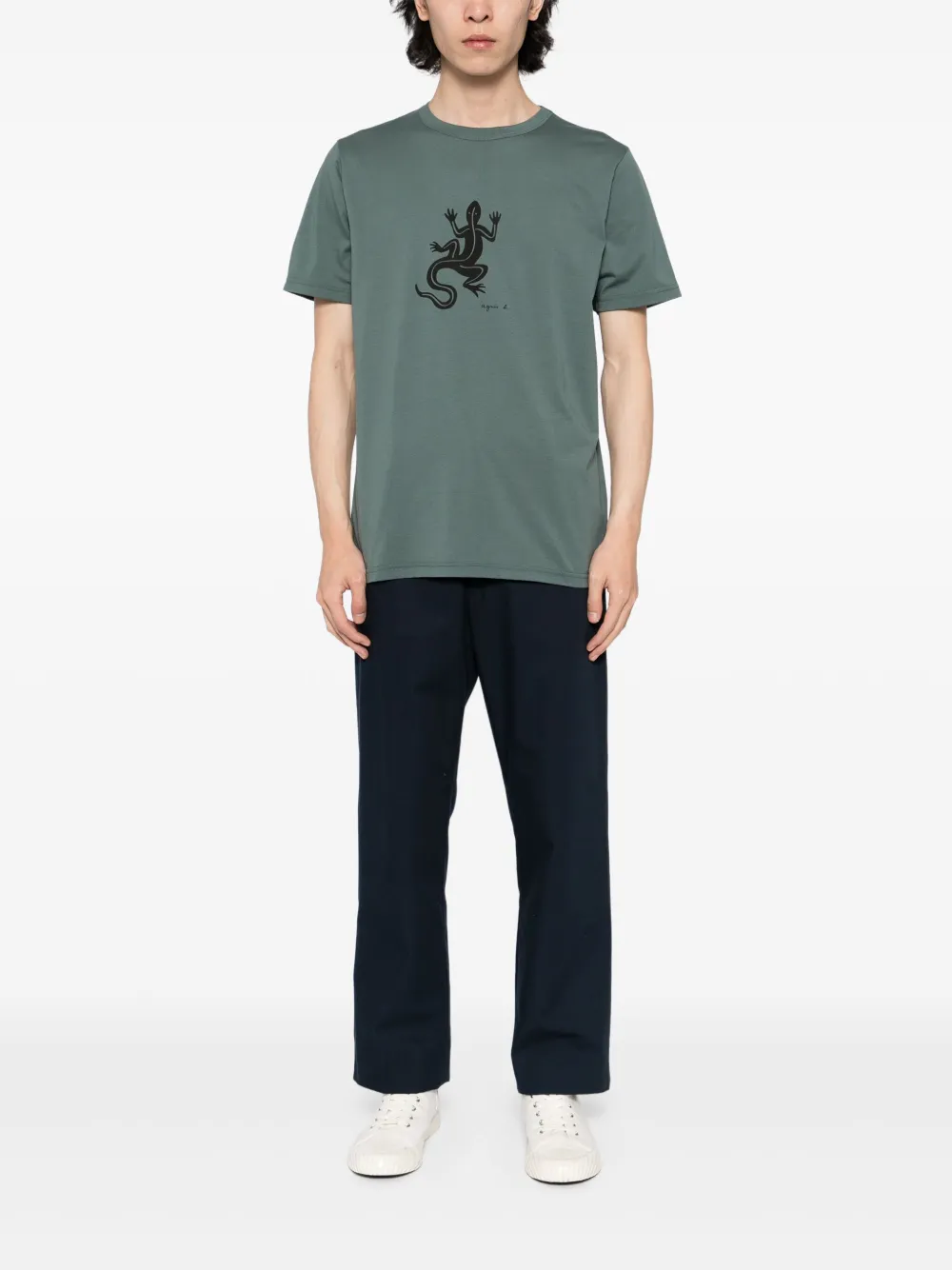 agnès b.  playera con estampado de lagarto | Playeras | Image 2