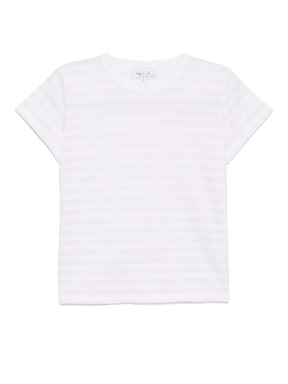 Agnès B. Stripe T-shirt In Pink