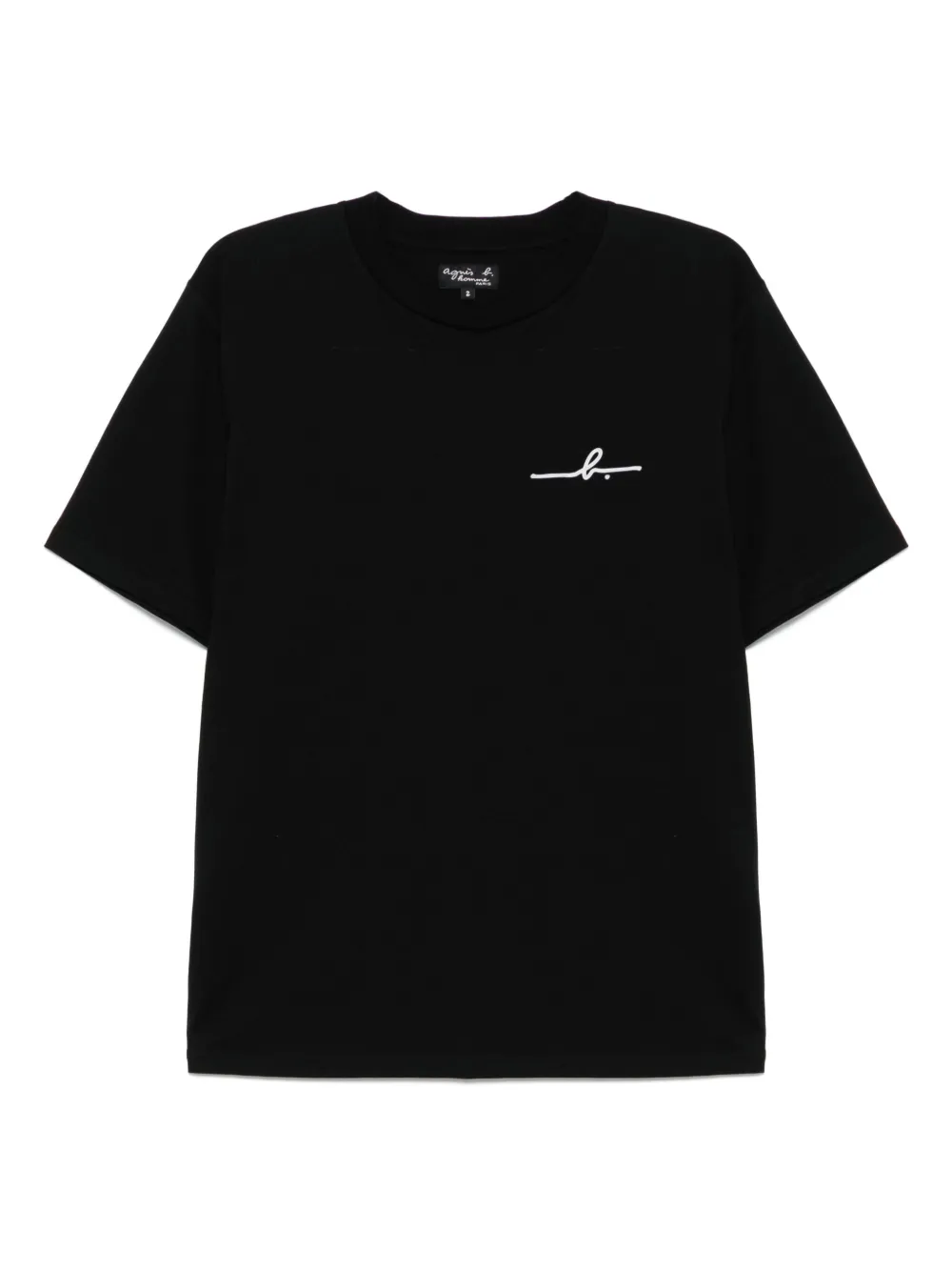 agnès b.  playera con logo estampado | negro | Image 1