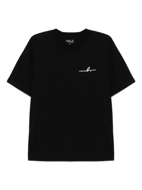 agnès b.  playera con logo estampado