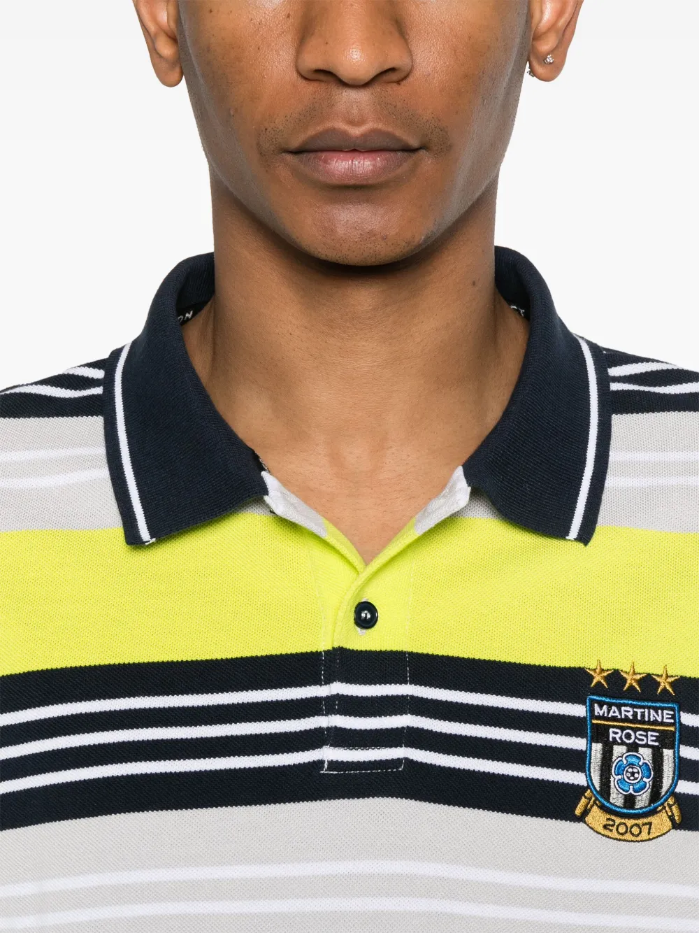 Martine Rose Poloshirt met vlakken Blauw