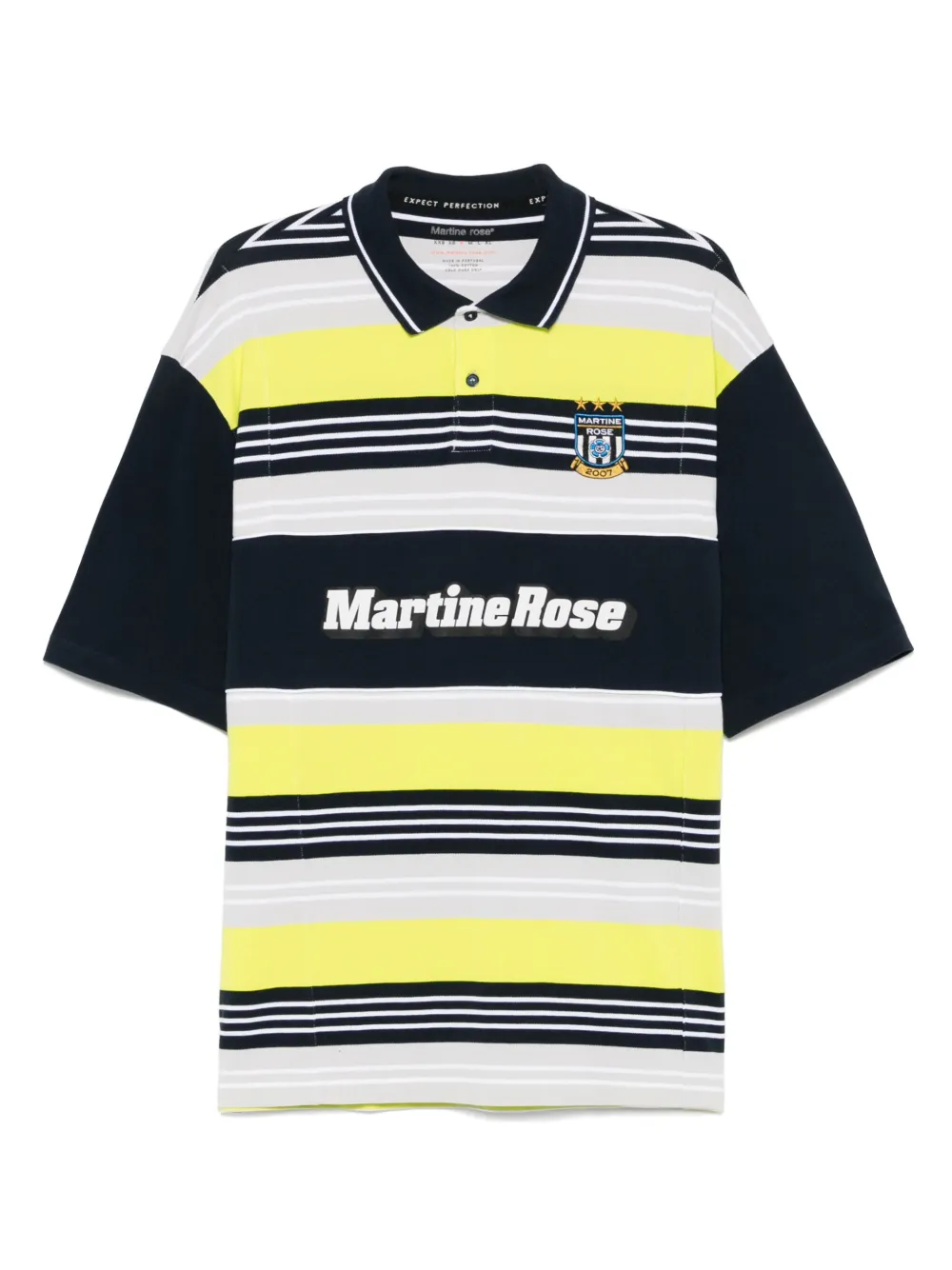 Martine Rose Poloshirt met vlakken Blauw