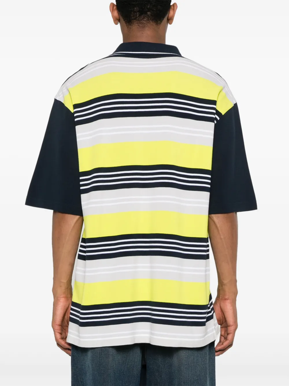 Martine Rose Poloshirt met vlakken Blauw