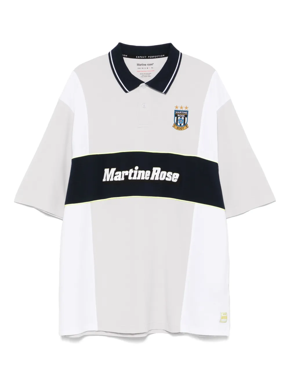 Martine Rose Poloshirt met vlakken Grijs